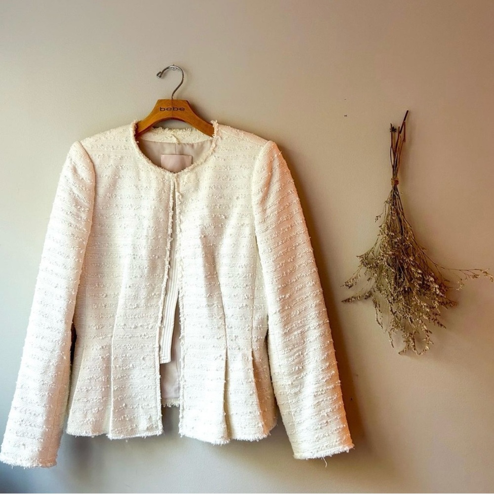 Rebecca Taylor off white tweed jacket